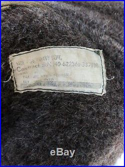 Korean War N-1 Deck Jacket 1950s Size 38 Usn Conmar Zippier