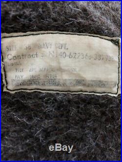 Korean War N-1 Deck Jacket 1950s Size 38 Usn Conmar Zippier