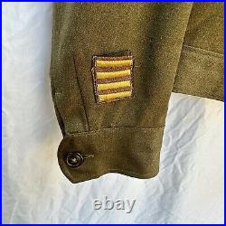 Korean War Named 1st Inf Div 16th Reg Ike Uniform Sterling Jump Wings