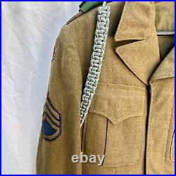 Korean War Named 1st Inf Div 16th Reg Ike Uniform Sterling Jump Wings