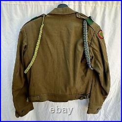 Korean War Named 1st Inf Div 16th Reg Ike Uniform Sterling Jump Wings