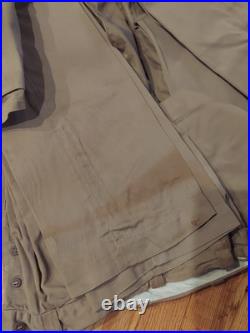 Korean War Navy Khaki Uniforms Officer Lot Named Politican Regan Administration