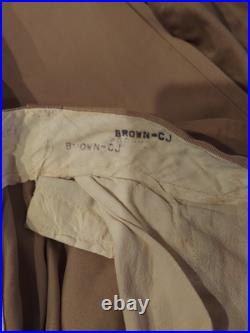 Korean War Navy Khaki Uniforms Officer Lot Named Politican Regan Administration