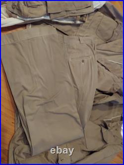 Korean War Navy Khaki Uniforms Officer Lot Named Politican Regan Administration