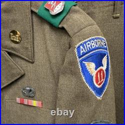 Korean War Occupation 127th Airborne Engineers 11th Div Uniform Group Named