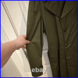 Korean War Original Cotton OG 107 1953 Overcoat Never Worn Medium