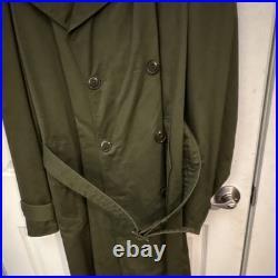 Korean War Original Cotton OG 107 1953 Overcoat Never Worn Medium