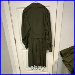 Korean War Original Cotton OG 107 1953 Overcoat Never Worn Medium