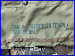 Korean War Parachute harness UsedMilitary Issue For 28 Foot Parachute Dated 1951