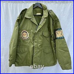 Korean War Patched Deck Jacket US Navy USS Henderson Named