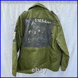 Korean War Patched Deck Jacket US Navy USS Henderson Named