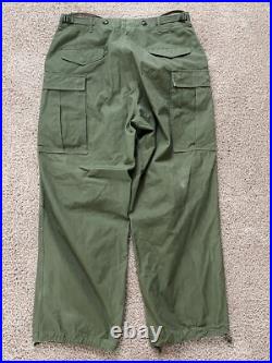 Korean War RARE Early Canvas M1951 Field Trousers 1951 Medium Regular Shell