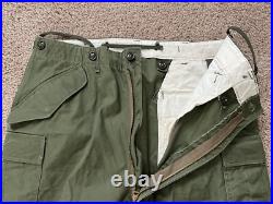 Korean War RARE Early Canvas M1951 Field Trousers 1951 Medium Regular Shell