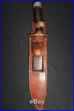 Korean War Randall Fighting Knife -ID'd Model 1/Old/Antique/Heiser Brown Button