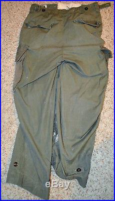Korean War Rigger Modified Cotton OD M43 trousers 30X30
