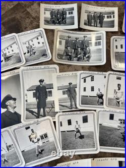 Korean War Soldier Photo Lot & Dog Tag Lackland AFB, Chanute AFB & Craig AFB