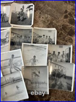 Korean War Soldier Photo Lot & Dog Tag Lackland AFB, Chanute AFB & Craig AFB