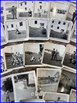 Korean War Soldier Photo Lot & Dog Tag Lackland AFB, Chanute AFB & Craig AFB