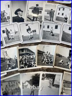 Korean War Soldier Photo Lot & Dog Tag Lackland AFB, Chanute AFB & Craig AFB