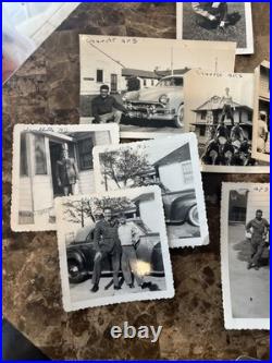 Korean War Soldier Photo Lot & Dog Tag Lackland AFB, Chanute AFB & Craig AFB