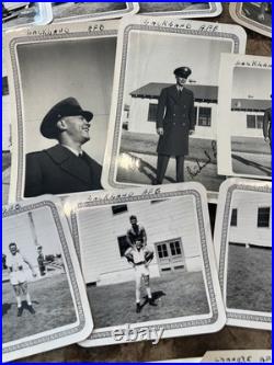 Korean War Soldier Photo Lot & Dog Tag Lackland AFB, Chanute AFB & Craig AFB