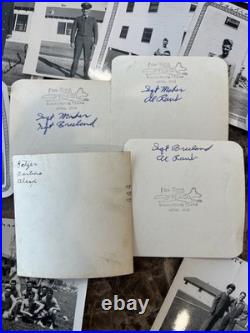 Korean War Soldier Photo Lot & Dog Tag Lackland AFB, Chanute AFB & Craig AFB