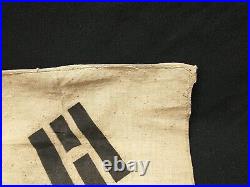 Korean War South Korea ROK Hand Painted Bring-Back Flag 17X22