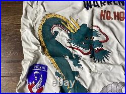 Korean War Souvenir Us Army 187th Pir Parachute Infantry Regiment Banner Flag