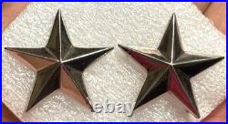 Korean War Sterling Army Brigadier General Star Shoulder Insignia Set by Meyer