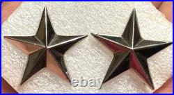 Korean War Sterling Army Brigadier General Star Shoulder Insignia Set by Meyer