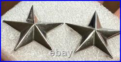 Korean War Sterling Army Brigadier General Star Shoulder Insignia Set by Meyer