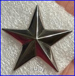 Korean War Sterling Army Brigadier General Star Shoulder Insignia Set by Meyer