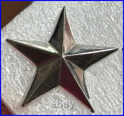 Korean War Sterling Army Brigadier General Star Shoulder Insignia Set by Meyer