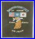 Korean War Trench Art Hand Painted Canvas USAF Air Police Kimpo Korea 18 x 21