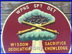 Korean War Trench Art Hand Painted Wood Large Medallion Plaque Dragon OOAK