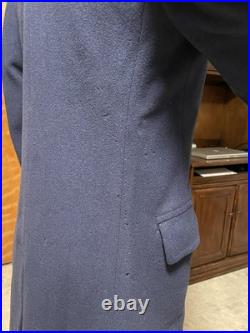 Korean War U. S. A. F. Blue Wool Overcoat With Bullion Chevrons Free Shipping