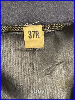Korean War U. S. A. F. Blue Wool Overcoat With Bullion Chevrons Free Shipping
