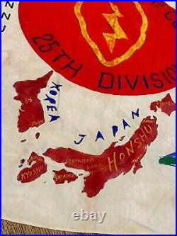 Korean War U. S. ARMY Military Veteran Service Flag PFC Martin 25th Med Division