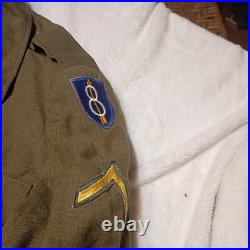 Korean War U. S. Army-2nd Infantry Division Uniform-Ike Jacket 1950s Dated