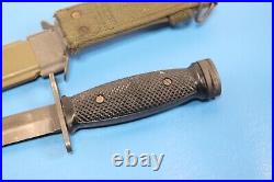 Korean War U. S. Army M1 Carbine Bayonet Knife + USM8A1 Scabbard TMN Turner Co