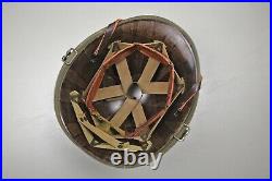 Korean War U. S. M1 Steel Combat Helmet Complete & Excellent