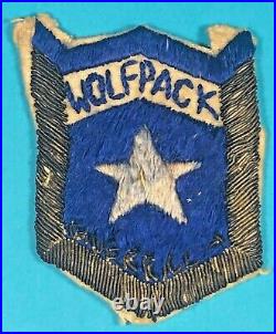 Korean War, UNPIK Wolfpack One SSI, Silk Floss and Bullion, Handmade, Good Cond