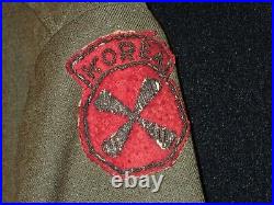Korean War US 8th Army I Corps Corporal Quartermaster Corps Bullion Patches RARE