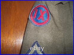 Korean War, US 8th Army'Ike Jacket/Pants/Cap/Belt/2 Ties. 9th Corps, Corporal