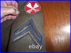 Korean War, US 8th Army'Ike Jacket/Pants/Cap/Belt/2 Ties. 9th Corps, Corporal
