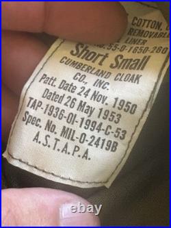 Korean War US Army 101st Airborne 506th Regt. M1 Helmet Liners and Overcoat