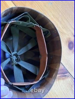 Korean War US Army 101st Airborne 506th Regt. M1 Helmet Liners and Overcoat