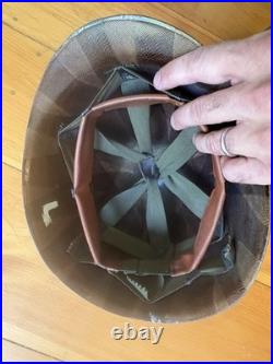 Korean War US Army 101st Airborne 506th Regt. M1 Helmet Liners and Overcoat