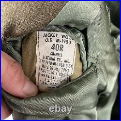 Korean War US Army 2nd Division Ike Jacket Dated 1953 Size 40