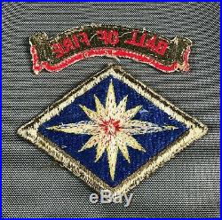 Korean War US Army 40th Infantry Division SSI Patch with Ball Of Fire Scroll 749V